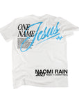 ONE NAME JESUS oversized logo T-Shirt in white