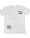 ONE NAME JESUS oversized logo T-Shirt in white
